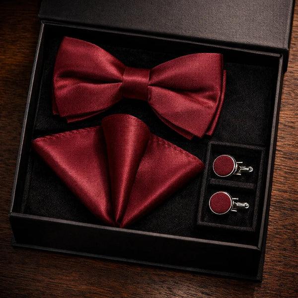 Nœud Papillon Rouge Foncé Gift