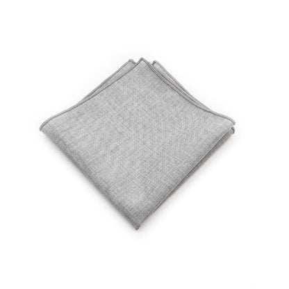 Pochette de Costume en Coton Gris