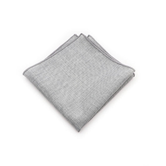 Pochette de Costume en Coton Gris