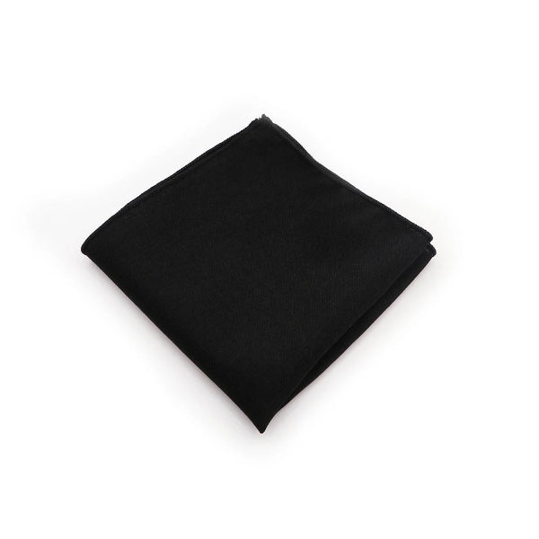 Pochette de Costume en Coton Noir