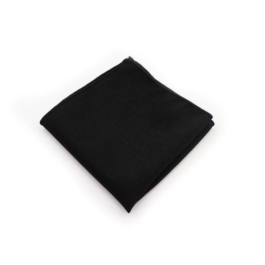 Pochette de Costume en Coton Noir