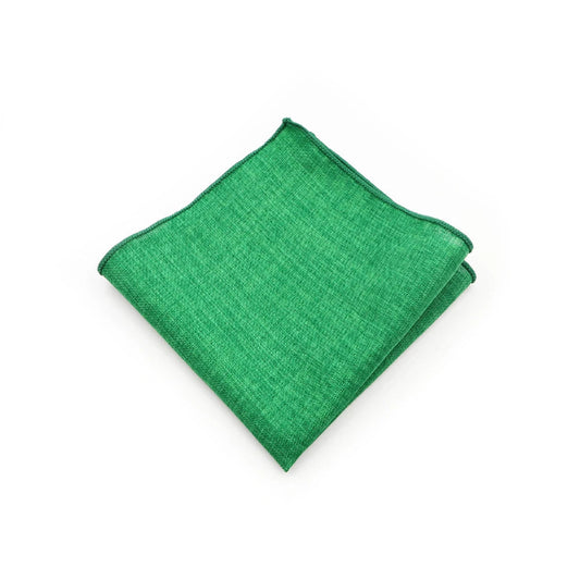 Pochette de Costume en Coton Vert