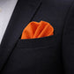 Pochette de Costume en Coton Orange Porter