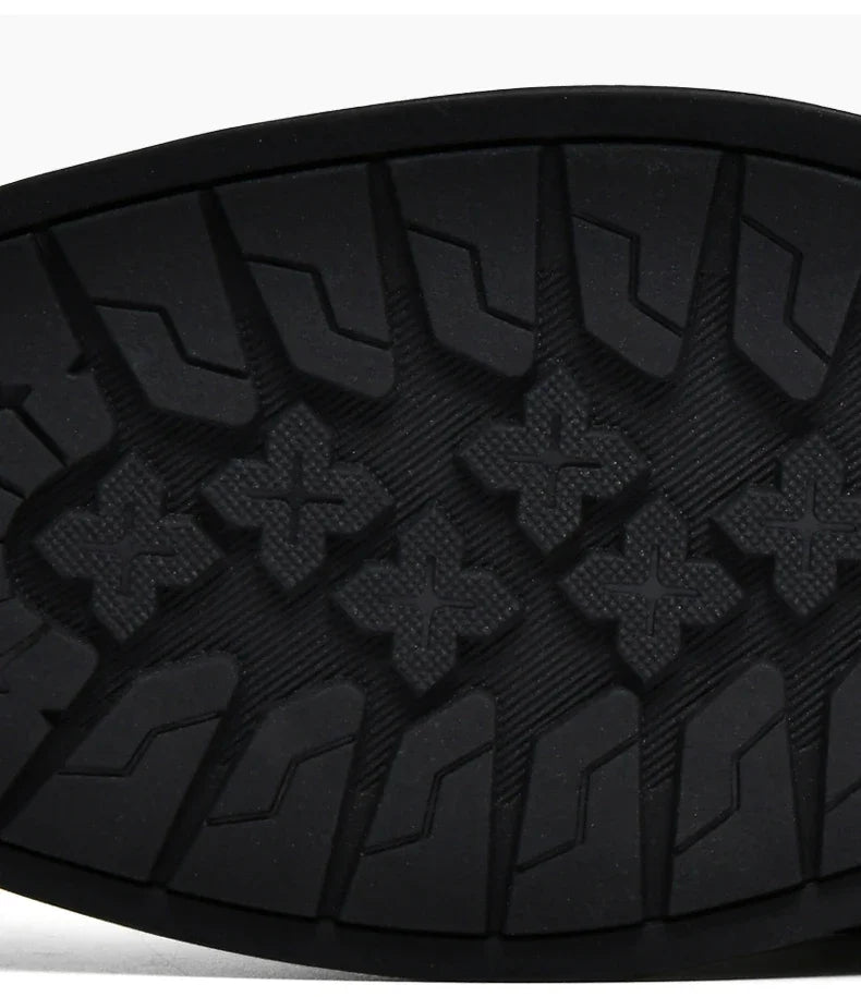 Mocassin Homme Cuir Noir Dessous