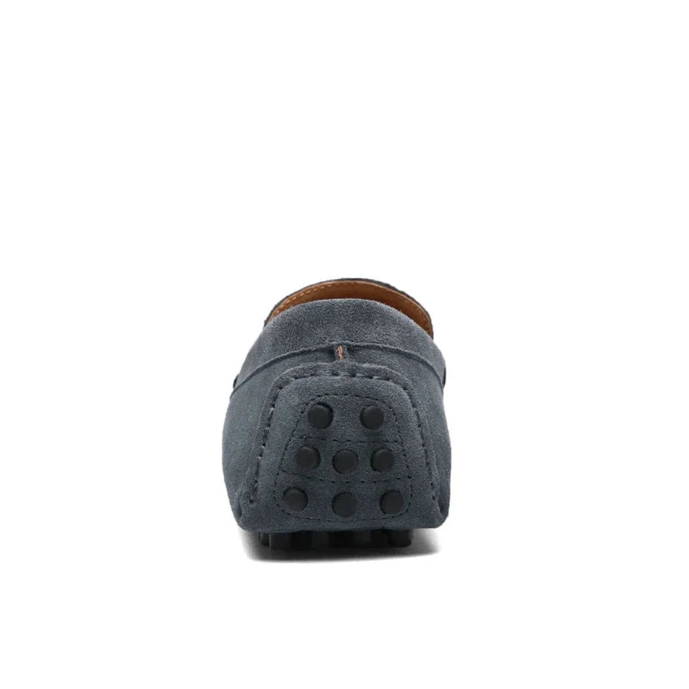 Mocassin Homme Daim Gris Dos
