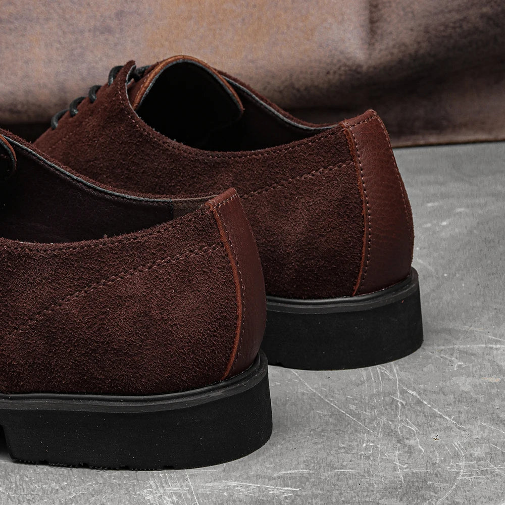 Derbies Homme Cuir Marron Macro Arriere