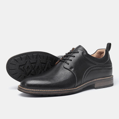 Derbies Homme Effet Cuir Noir
