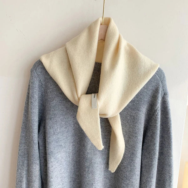 Écharpe Laine Beige