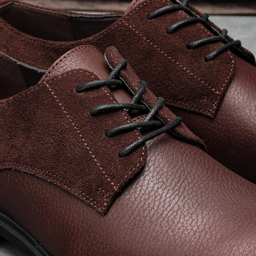 Derbies Homme Cuir Marron Macro