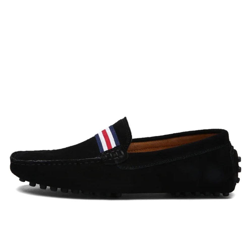 Mocassin Homme Daim Noir Cté