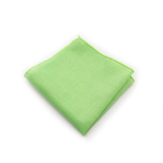 Pochette de Costume Coton Vert Anis