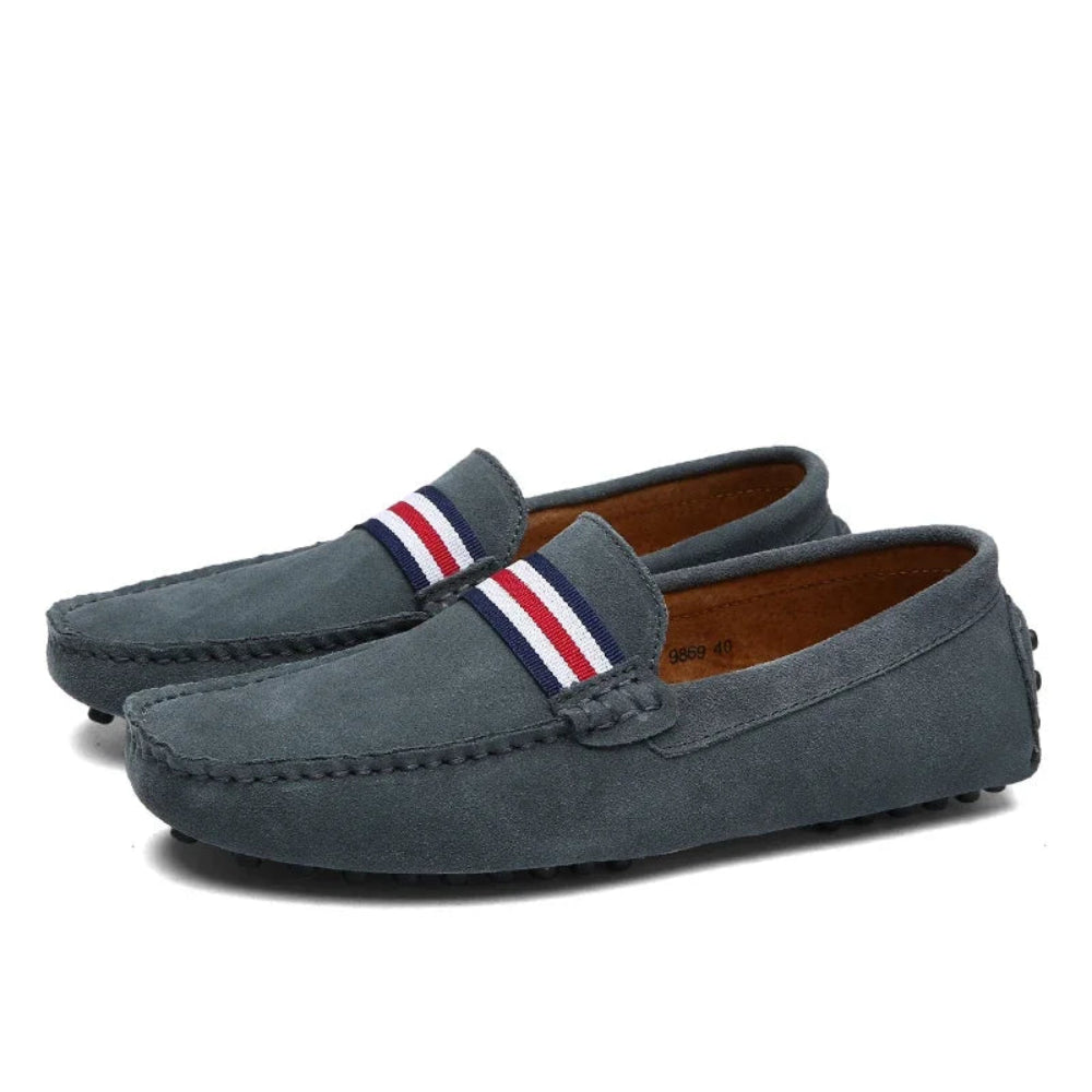 Mocassin Homme Daim Gris