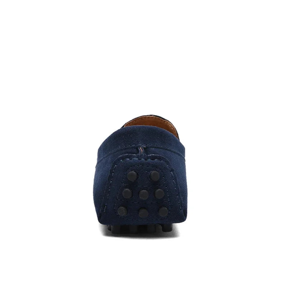Mocassin Homme Daim Bleu Dos