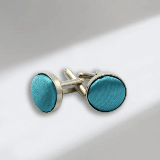 Boutons de Manchette Bleu Turquoise