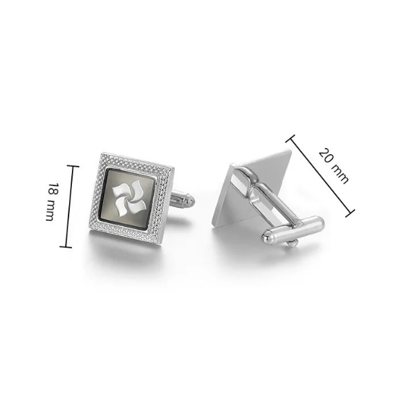 Boutons de Manchette Fleur taille