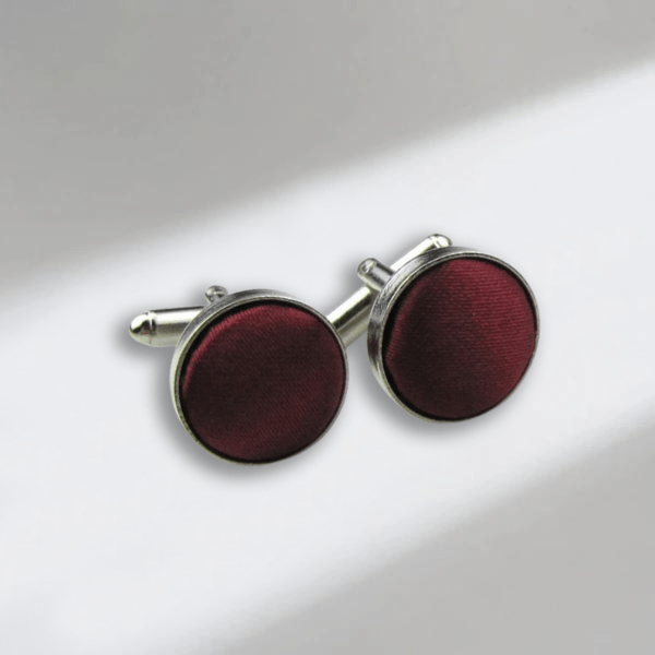 Boutons de Manchette Rouge Foncé