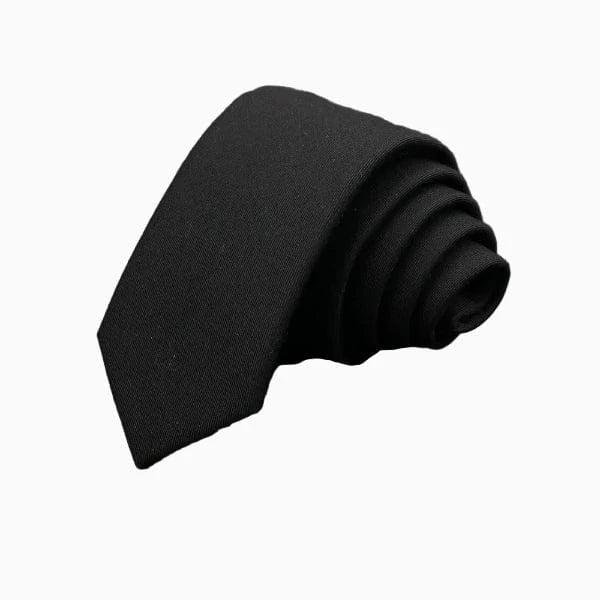 Cravate Coton Noir