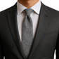 Cravate Coton Prince-de-Galles Gris Porter