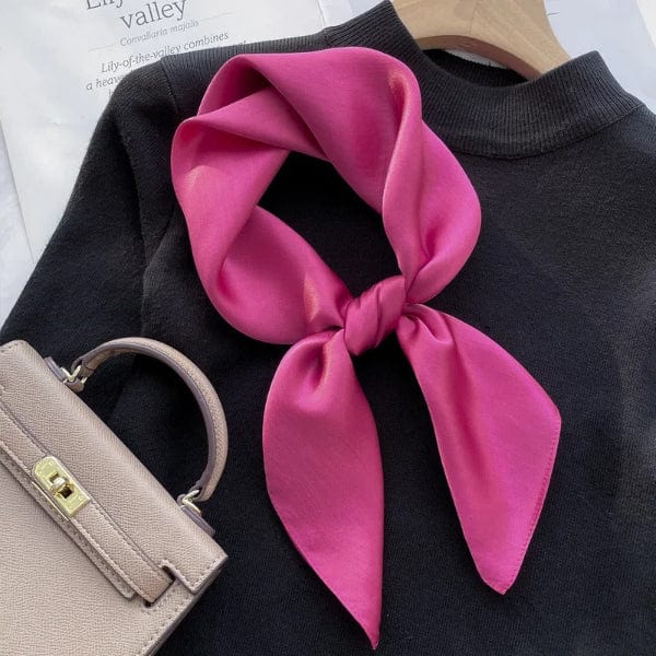 Foulard Carré Rose Fuchsia