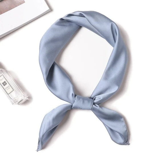 Foulard Carré Bleu Clair