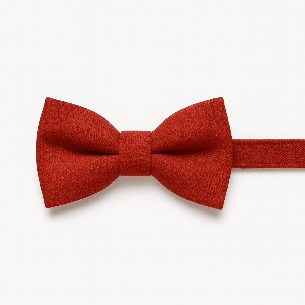 Nœud Papillon Enfant Coton Rouge