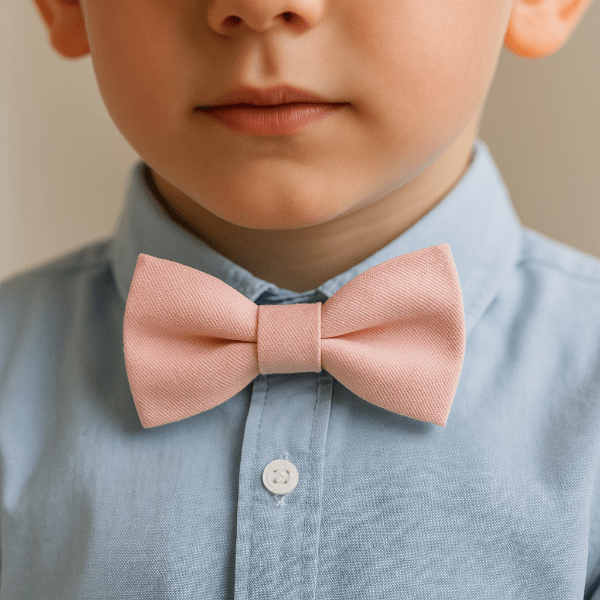 Nœud Papillon Enfant Rose Clair Porter